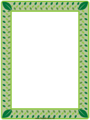 Leaf Page Border Template