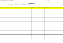 Project/meeting/campaign Sign In Sheet Template