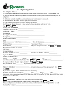 Fillable Cat Adoption Form Printable pdf