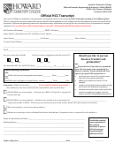 Hcc Transcript Request Form - Howard Community College