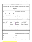 Form Doh-296b - Application For Copy Of Birth Record