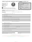 Application Form For Certified Copy Of Birth Certificate