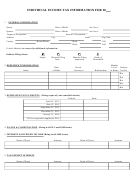 Individual Income Tax Information Worksheet