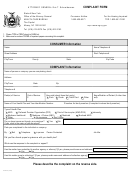 Fillable Health Care Bureau Complaint Form - New York State Attorney General Printable pdf