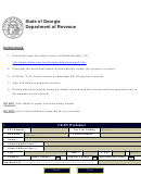 Fillable State Of Georgia Department Of Revenue Cr Es Worksheet Printable pdf