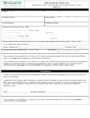 Binghamton University Status Application Form
