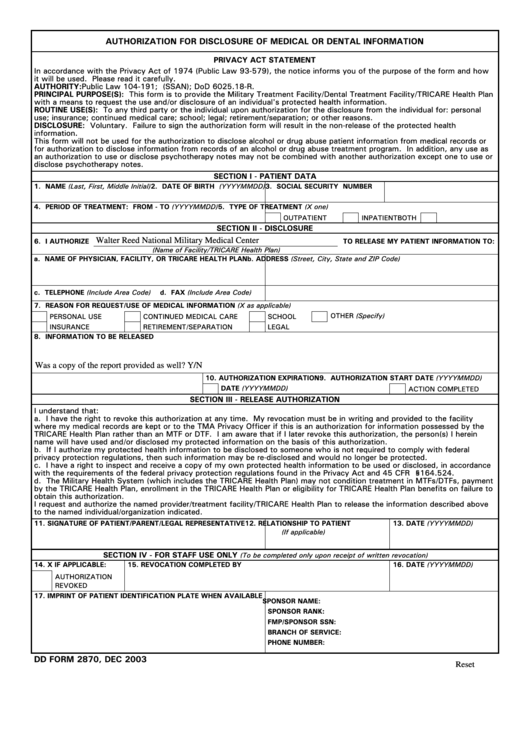 Top Dd Form 2870 Templates Free To Download In PDF Word And Excel Formats