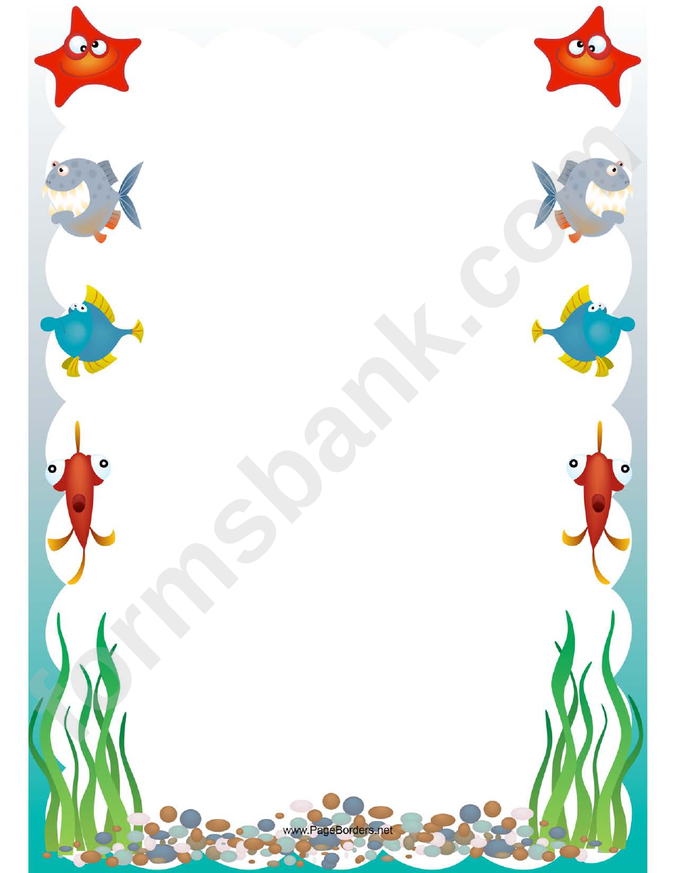 Fish Page Border Template
