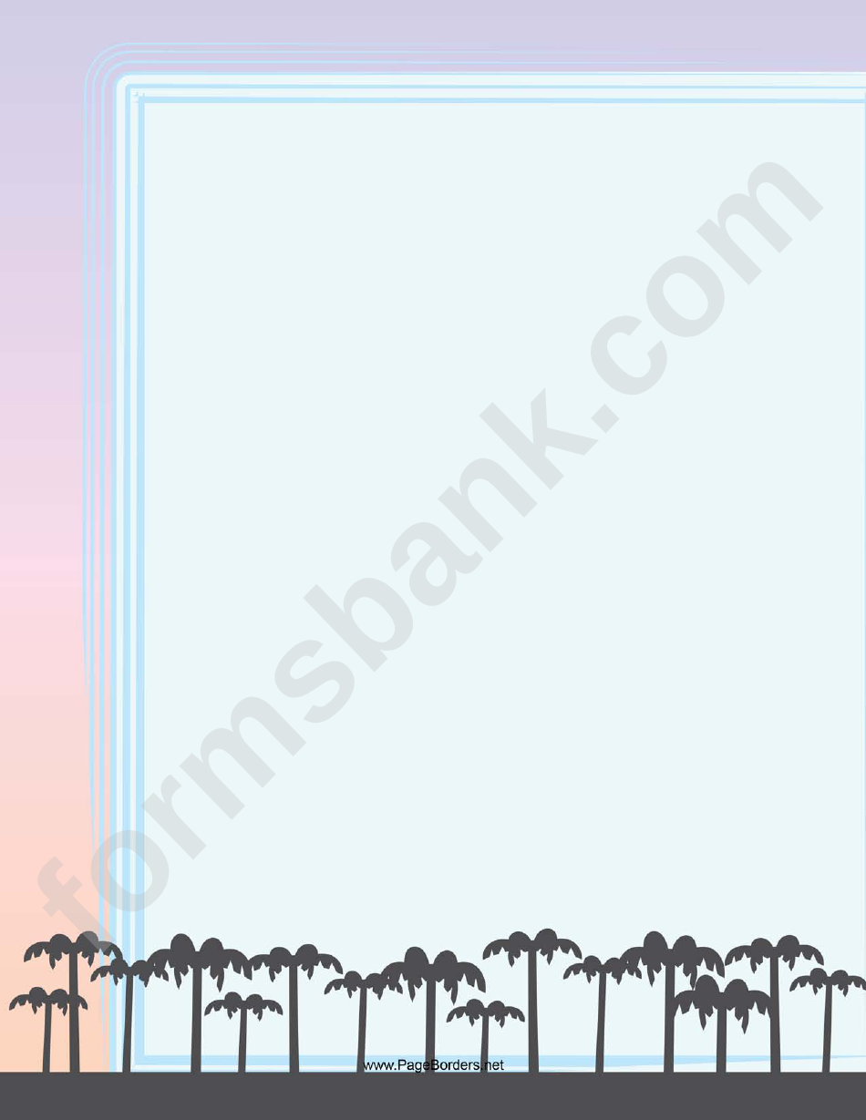 Palm Trees Border