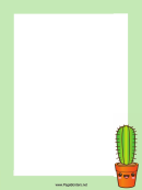 Tall Cactus Border
