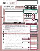 Form 511 - State Of Oklahoma Income Tax Return - 2001