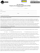 Fillable Tax Year 2015 Property Tax Assistance Application Form Printable pdf