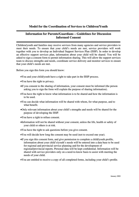 Consent For Information Sharing - Department Of Education Printable pdf