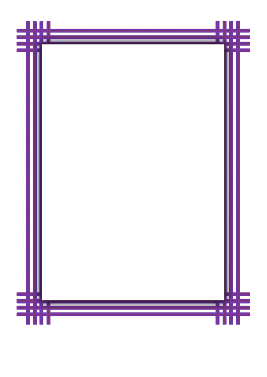Purple Weave Border Printable pdf
