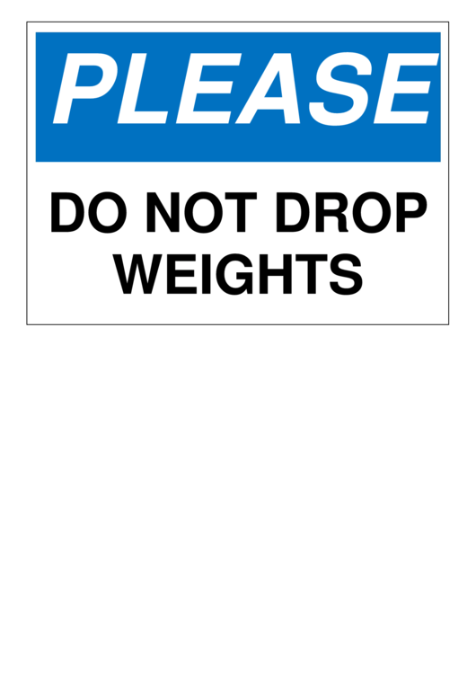 Dont Drop Weights Printable pdf