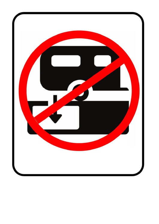 No Rv Camping Sign Printable pdf