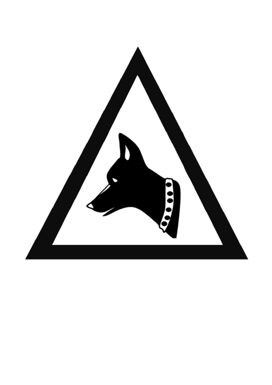 Guard Dog Sign Template Printable pdf