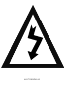Danger High Voltage Graphic