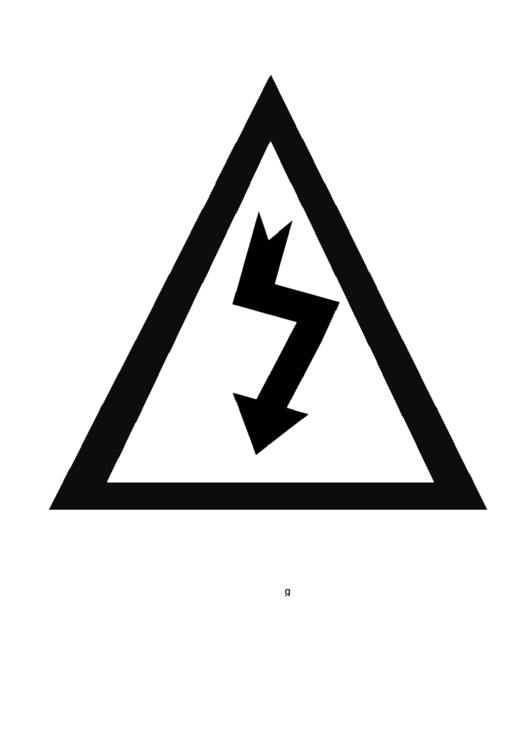 Danger High Voltage Graphic Printable pdf