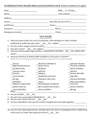 Confidential Client Health History & Consultation Form