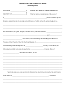 Church Of God Warranty Deed Printable pdf