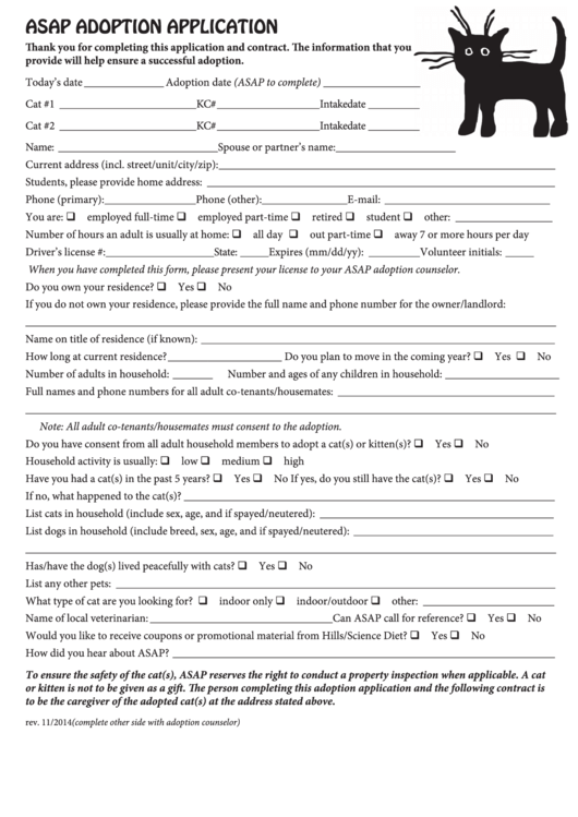Adoption Agreement Form Printable pdf