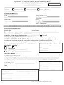 Nmgcb Transport Form - Application To Transport Gaming Device Or Gaming Media