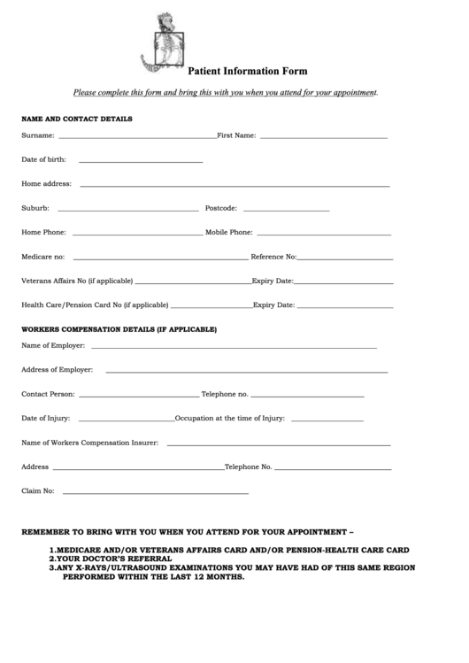 patient-information-form-printable-pdf-download
