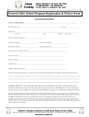 General After School Program Registration - Waiver Form