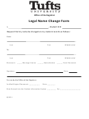 Legal Name Change Form Tufts Student Services