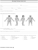 Massage Therapy Intake Form