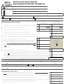 Form Ri-1096pt - Rhode Island Pass-Through Withholding Return And Transmittal - 2013 Printable pdf