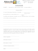Landlord Form (permission For Abbeville Public Utilities To Connect Utilities)