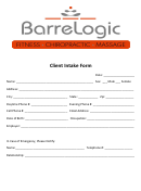 Client Intake Form Barrelogic