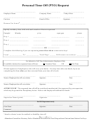 Personal Time Off (pto) Request