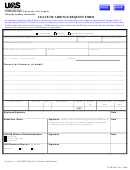 Leave Of Absence Request Form - Cal State La California State