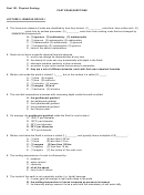 Geol 101 Physical Geology Past Exam Questions Lecture 8