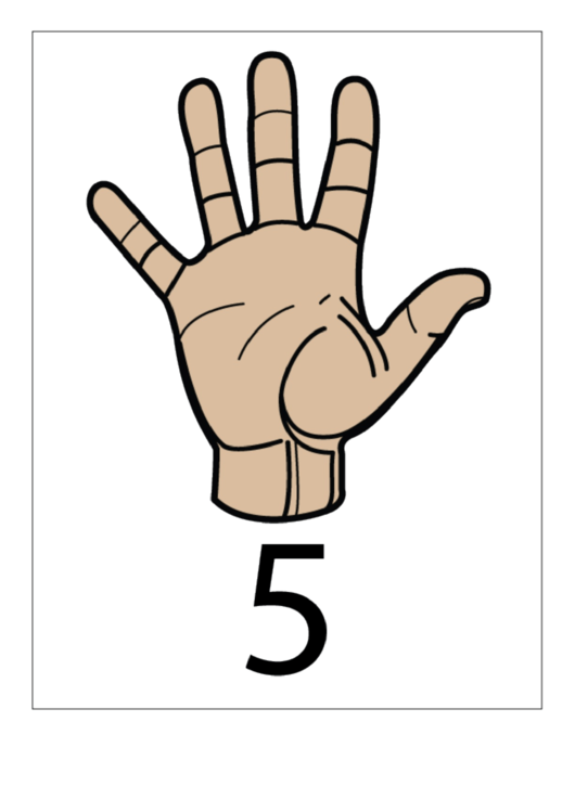 Number 5 Filled printable pdf download