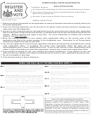 Pennsylvania Voter Registration Application