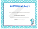 Certificado De Logro