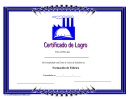 Factory Training Certificate Of Achievement