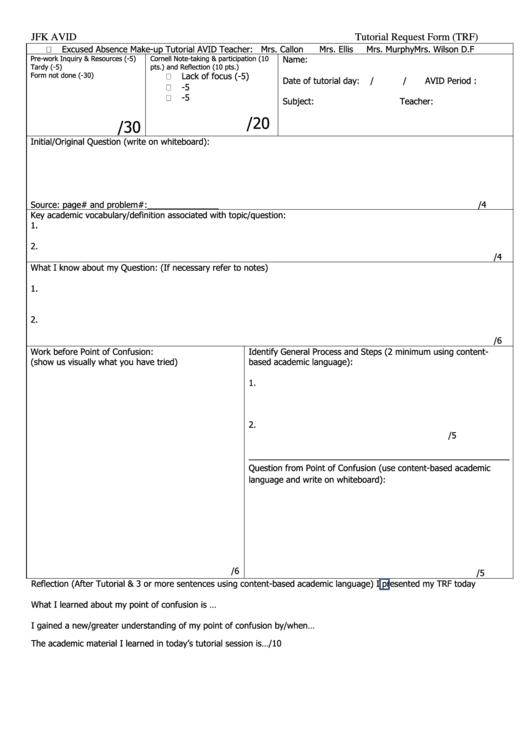 jfk-avid-tutorial-request-form-trf-printable-pdf-download