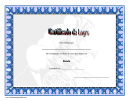 Band Certificate Of Achievement Template