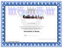 Marching Band Certificate Of Achievement Template
