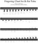Fingering Chart For B-flat Tuba