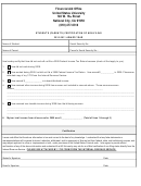 Student's (parent's) Certification Of Non-filing Template