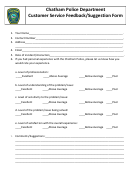Customer Service Feedback/suggestion Form
