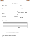 College Of Pharmacy Purchase Order Form