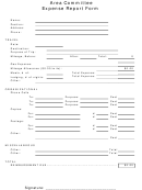 Area Committee Expense Report Form
