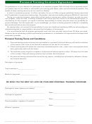 Personal Training Contract Template